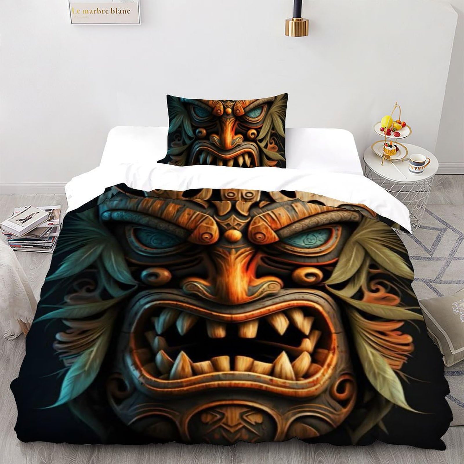 Housse de couette 135x200 microfibre fille avec fermeture éclair 3D