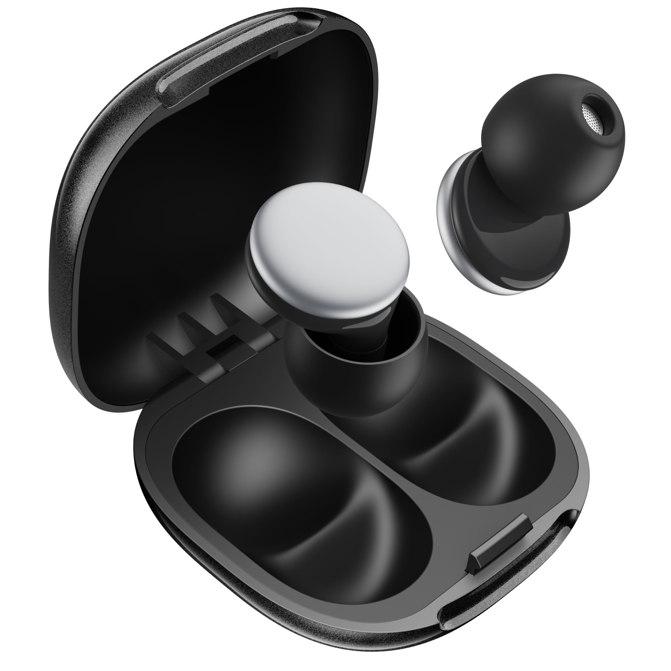 Giebnio Ear Plugs for Sleep-47dB Noise Cancelling (Lab-Tested), Black, 5 count (Pack of 1)