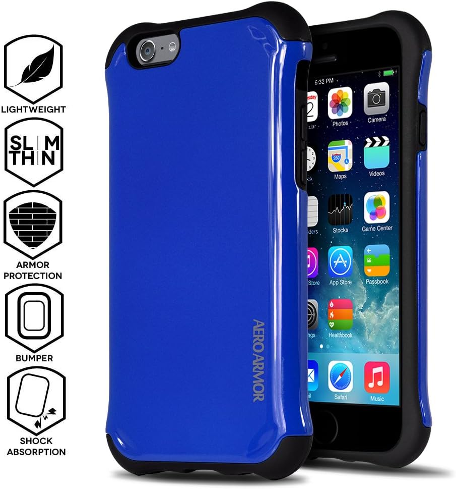 AVIATOR Protective Case for iPhone 6 Plus BLUE (Compatible with 5.5 iPhone 6 Plus)