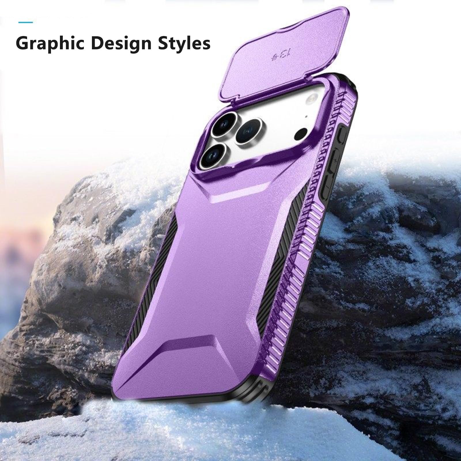 Generico Custodia Per Iphone 17 Pro Max/17 Pro/17 Air/17, Fotocamera Scorrevole Custodia Protettiva Anticaduta Cover(Green,17)