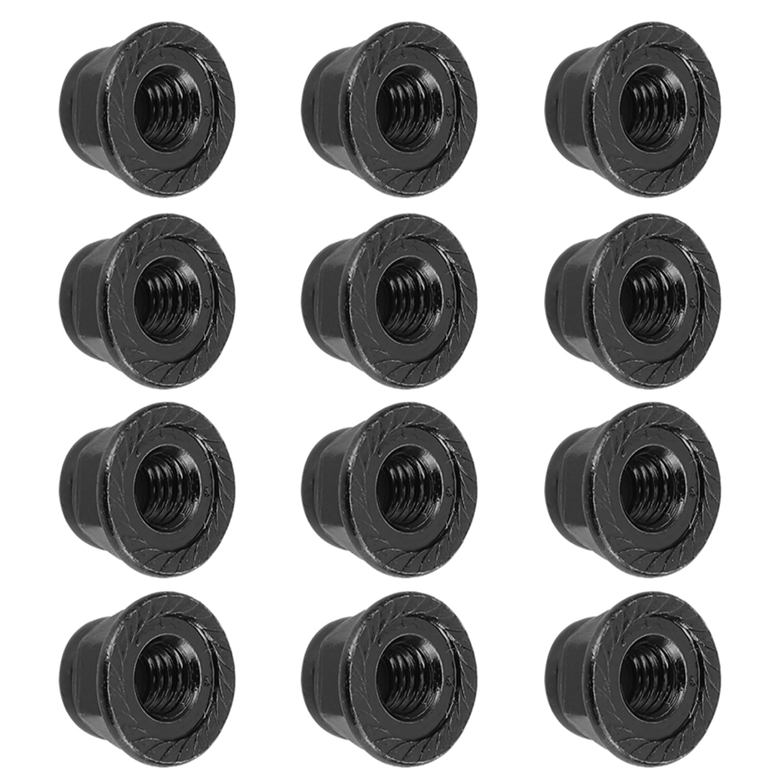 Lock Nut,High Strength RC Car Lock Nut,Durability and Lightweight RC Wheel Lock Nut,for Axial SCX10 1/10 RC Model Car (Black)