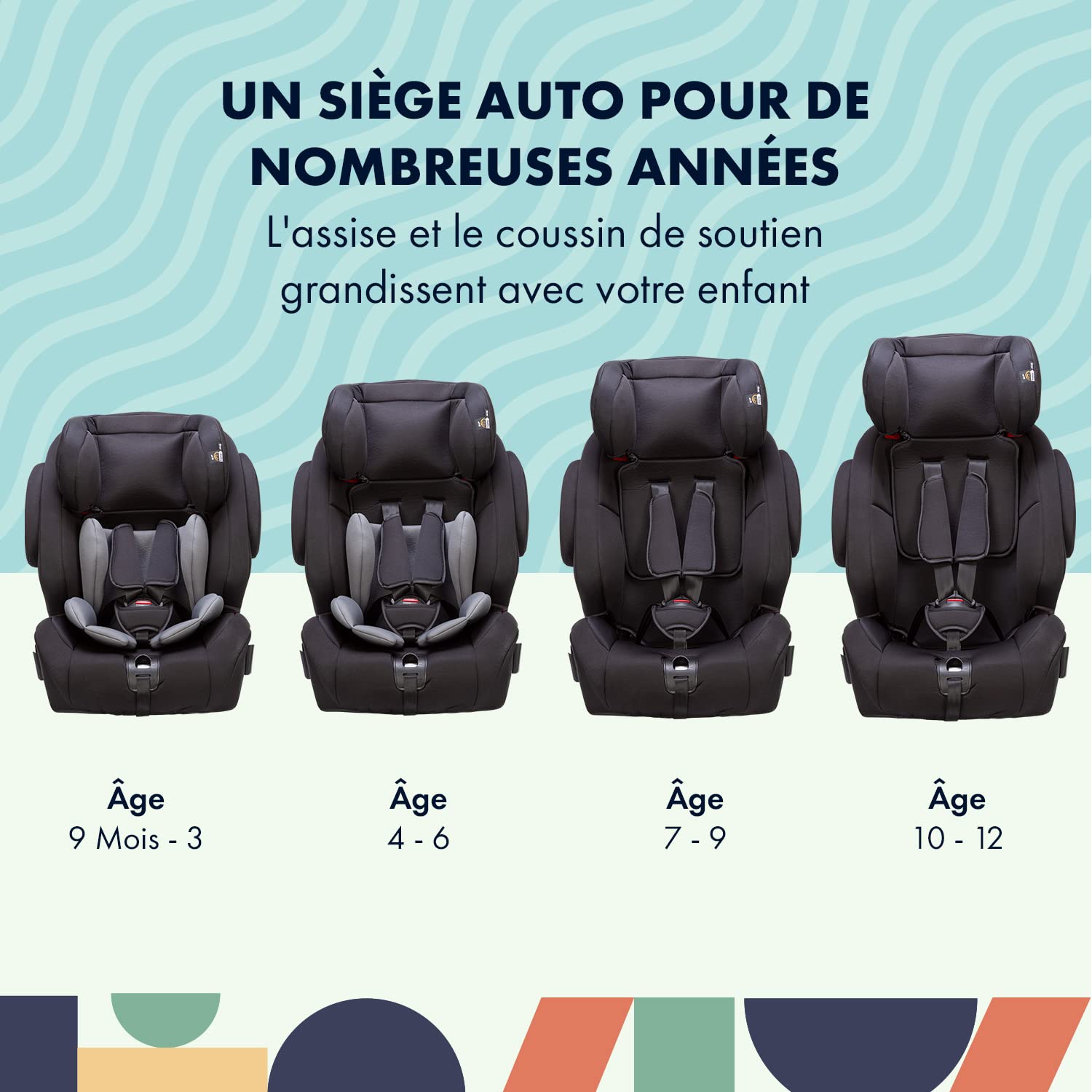 Star Ibaby City Fix HQ 668 SPS - Siège auto Isofix groupe 1 2 3 gris/noir