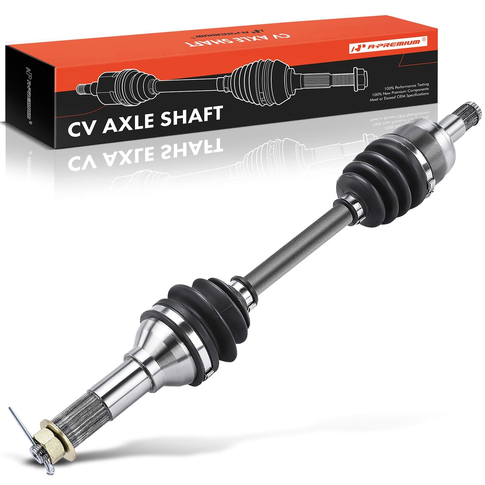 A-Premium CV Axle Shaft Assembly Compatible with Yamaha Bruin 350 04-06, Grizzly 350 07-11, Grizzly 400 07-08, Kodiak 400 03-06, Front Left or Right, Replace# 5UH-2510F-00-00, 5UH-2510J-00-00
