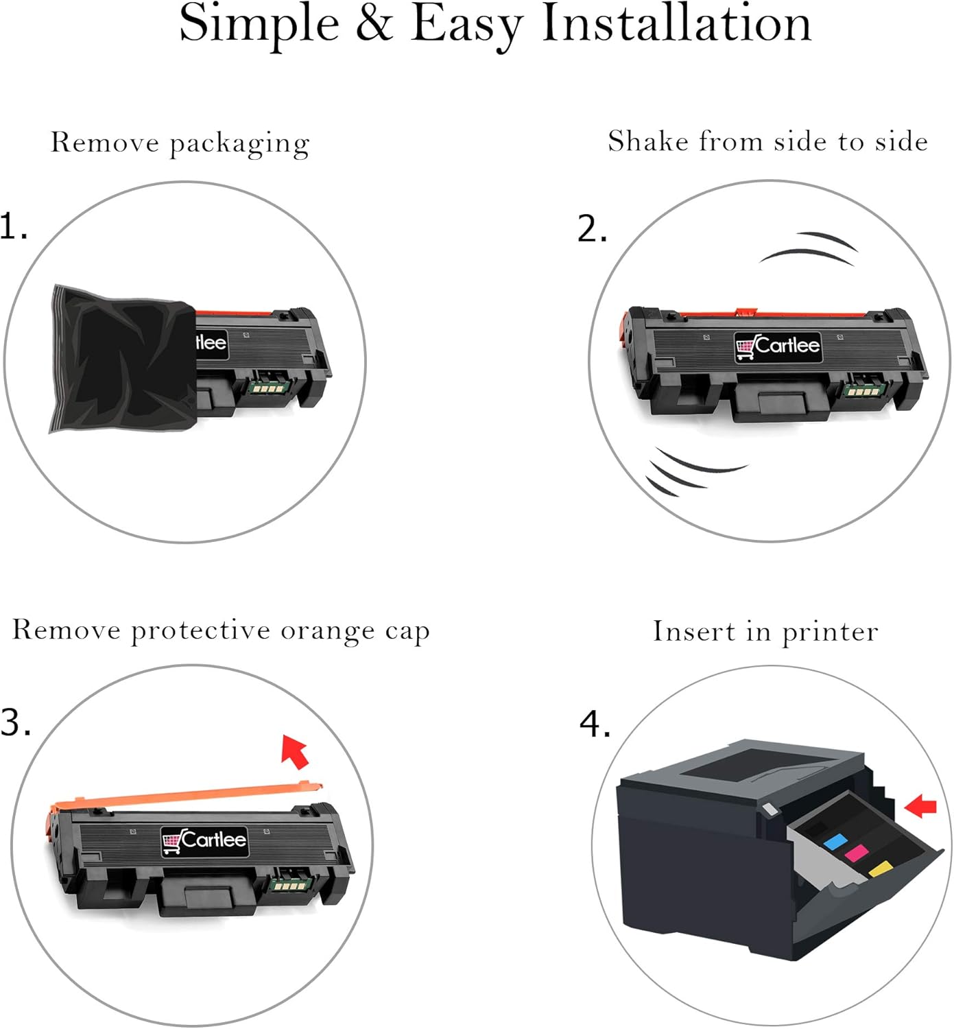 Cartlee Compatible Toner Cartridge Replacement for Xerox WorkCentre 3215 3215NI 3225 WorkCenter 3225DNI 3052 3260 Phaser 3260DNI 3260DI High Yield Laser Printer Ink (2 Black)
