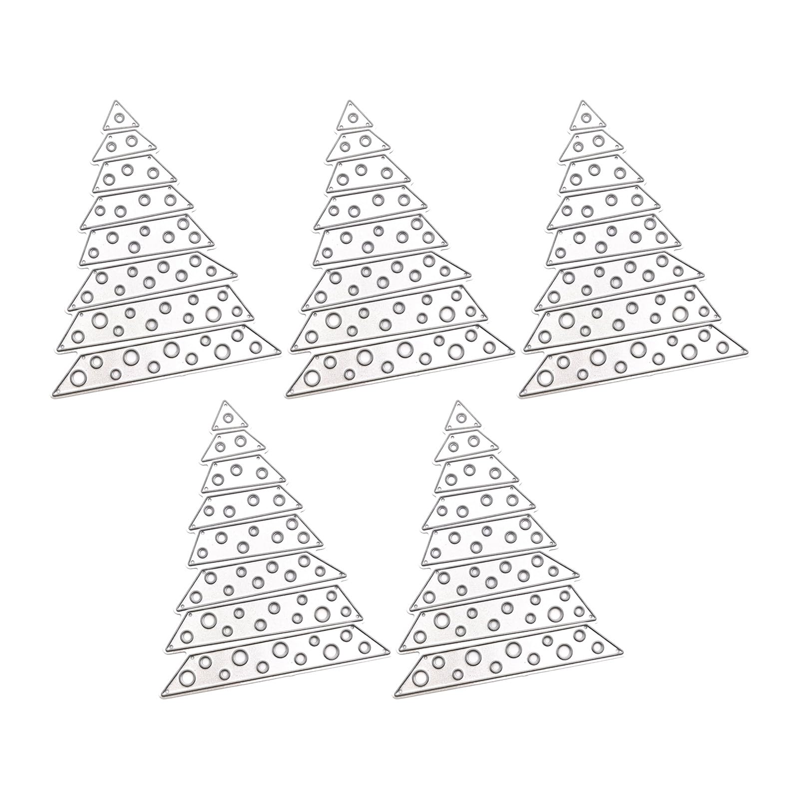 Tsophreniq 5Pcs Christmas Cutting Dies Embossing Die Cut for Scrapbooking Carbon Steel Cutting Die for Photo Album Decoration Christmas Cut