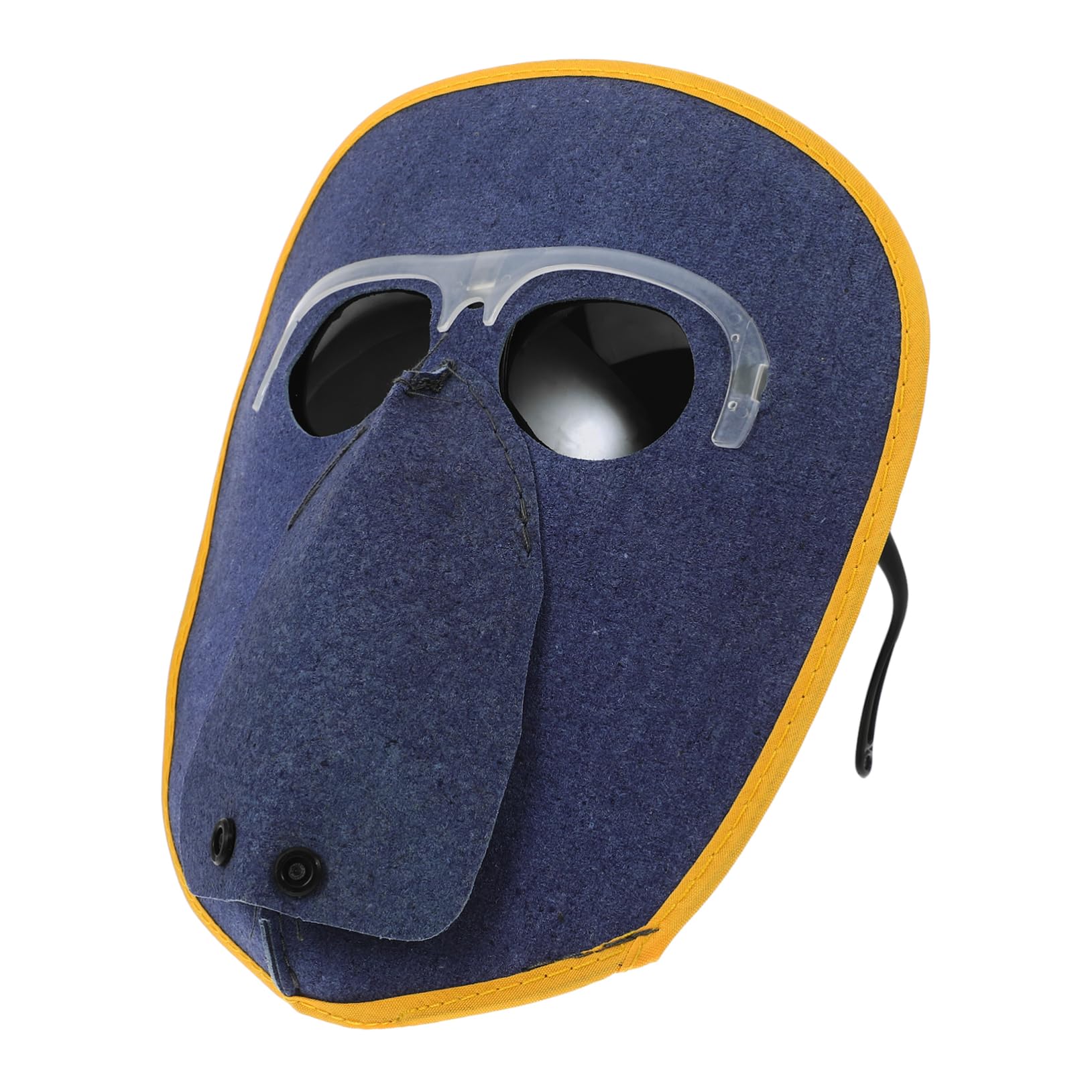 Uonlytech Cowhide Welding Headgear with Adjustable Strap Comfortable Design Eye Protection Mask for Welding Tasks for Men and Women