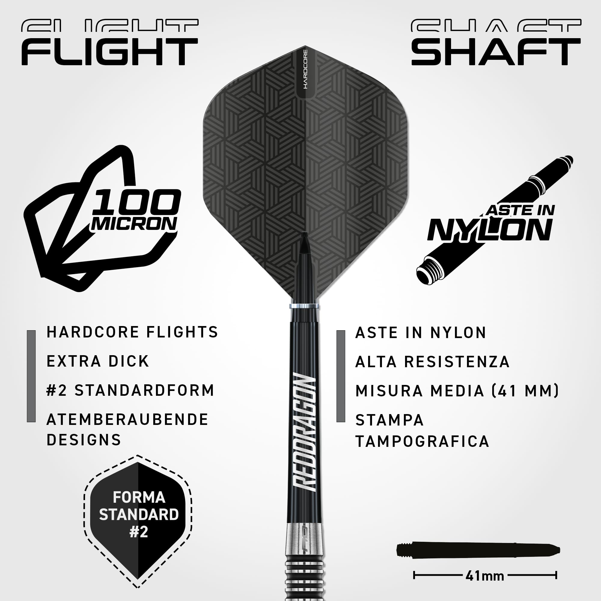 RED DRAGON Pegasus Switch Point – Powered by Winmau Darts | Punta in acciaio da 24 g | Set di freccette professionali all'80% in tungsteno | Esclusivo set di freccette Amazon con custodia