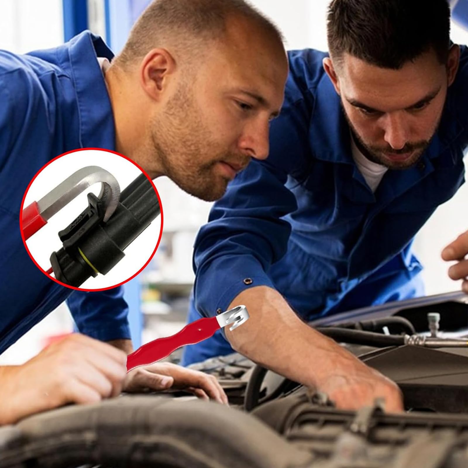 2 Stück Elektrischer kfz Stecker Abzieher kfz Stecker Abzieher Entferner Werkzeug Auto Stecker Werkzeug, Elektrischer Steckverbinder Trenner Geeignet für Autoreparatur und Wartung - 4