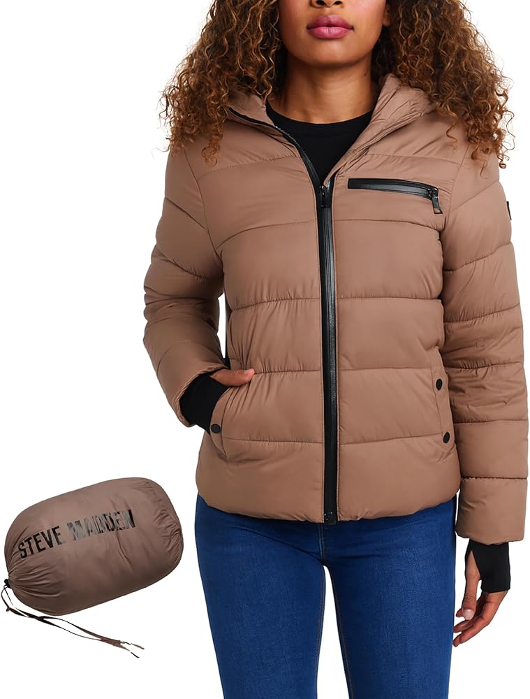 Amazon.com: Steve Madden Womens Packable Puffer Jacket