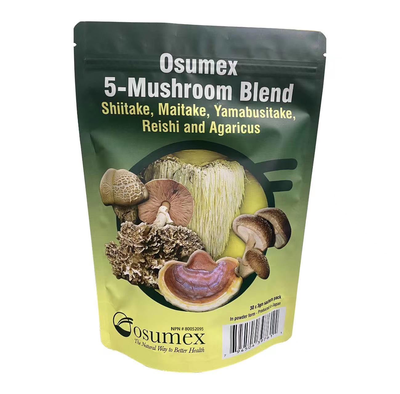 5 Mushroom Blend Supplements 10 Sachets - Mushroom Supplement Powder for Women and Men, Mushrooms Powder for Daily Dose of Antioxidants, Powdered Mushrooms Supplement for Immune Support