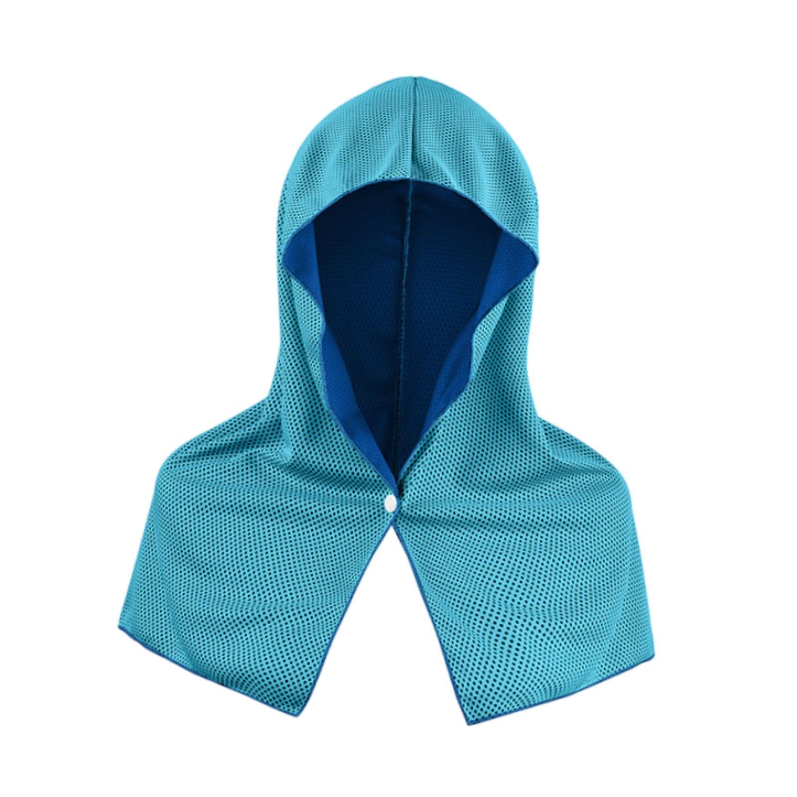 JAZZY PEARLS® Cooling Hoodie Towel Cooling Neck Wrap for Running Sports Outdoor Activities Blue-Sporting Goods-Fitness Running & Yoga-Fitness Equipment & Gear-Gym Towels-1 Cooling Towel-image-22