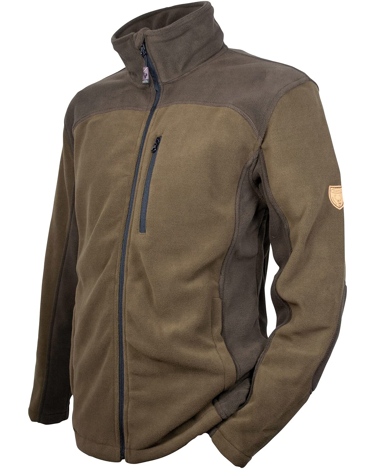 Hubertus Herren Fleece Jagdjacke Oliv Braun