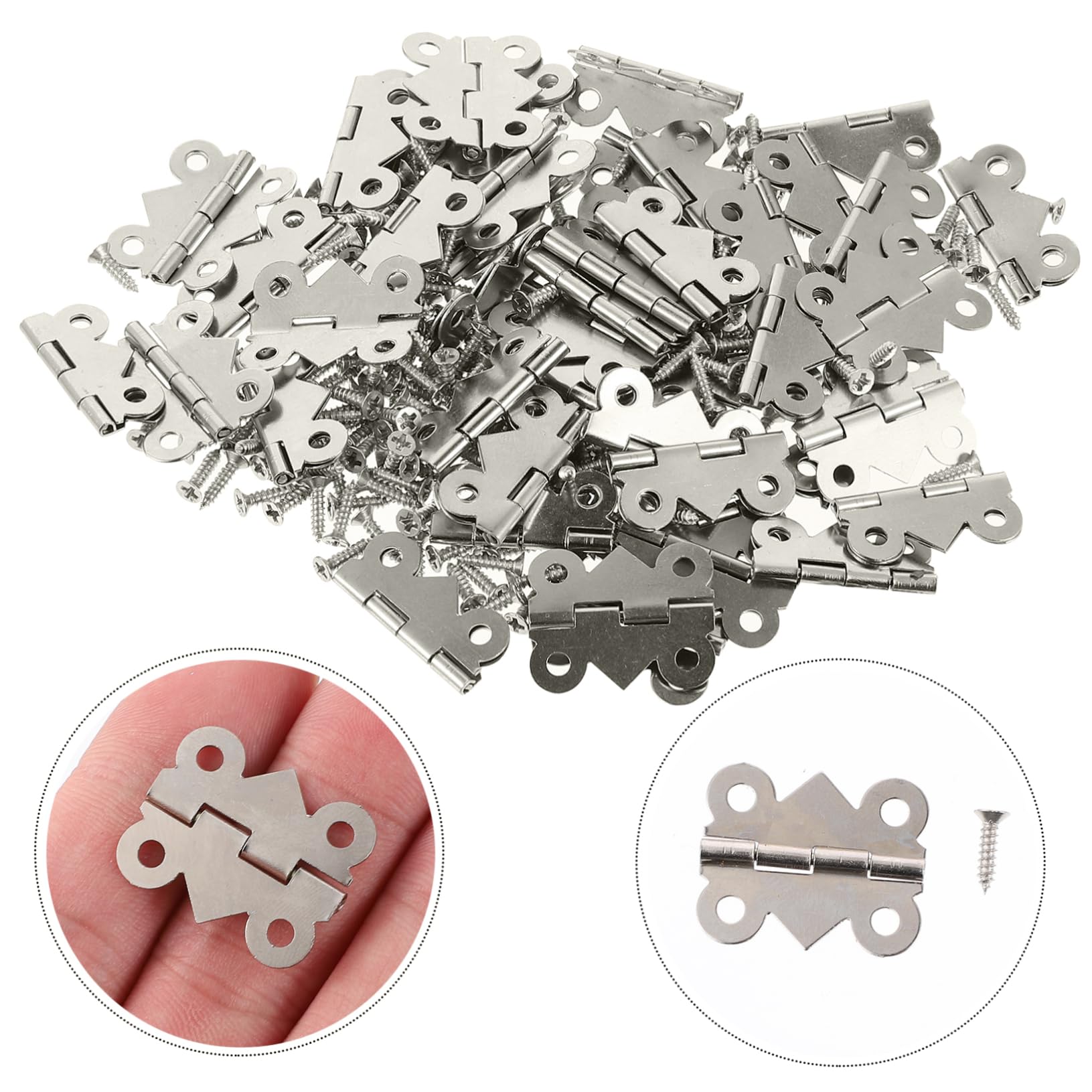 Artibetter 144pezzi Cerniere Antico Per Mobili e Scatole Design Retro e Resistente Cerniere Decorativi Per Armadi e Librerie Ottime Per Progetti Fai Te