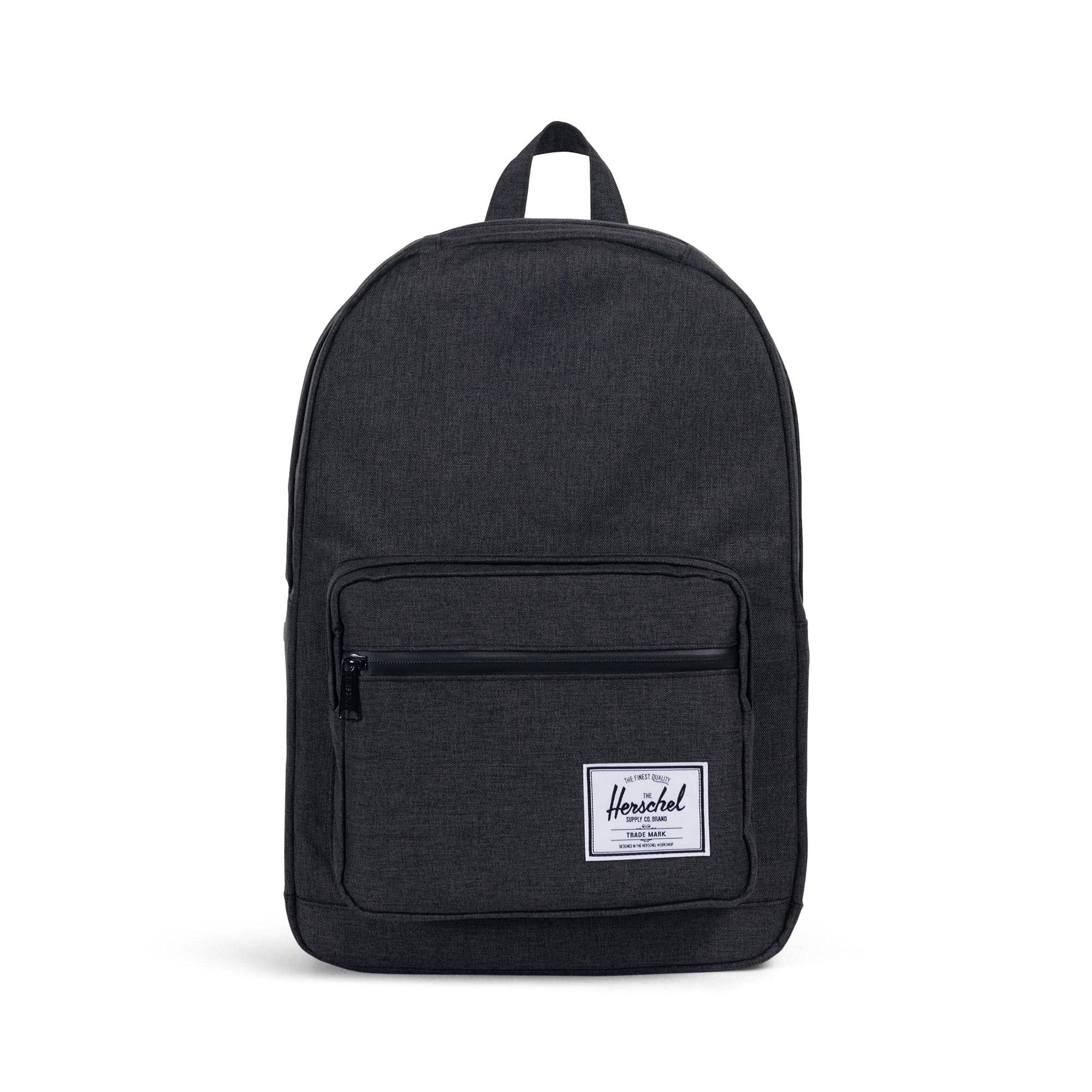 HerschelPop Quiz Backpack, Black Crosshatch/Black, Classic 22L