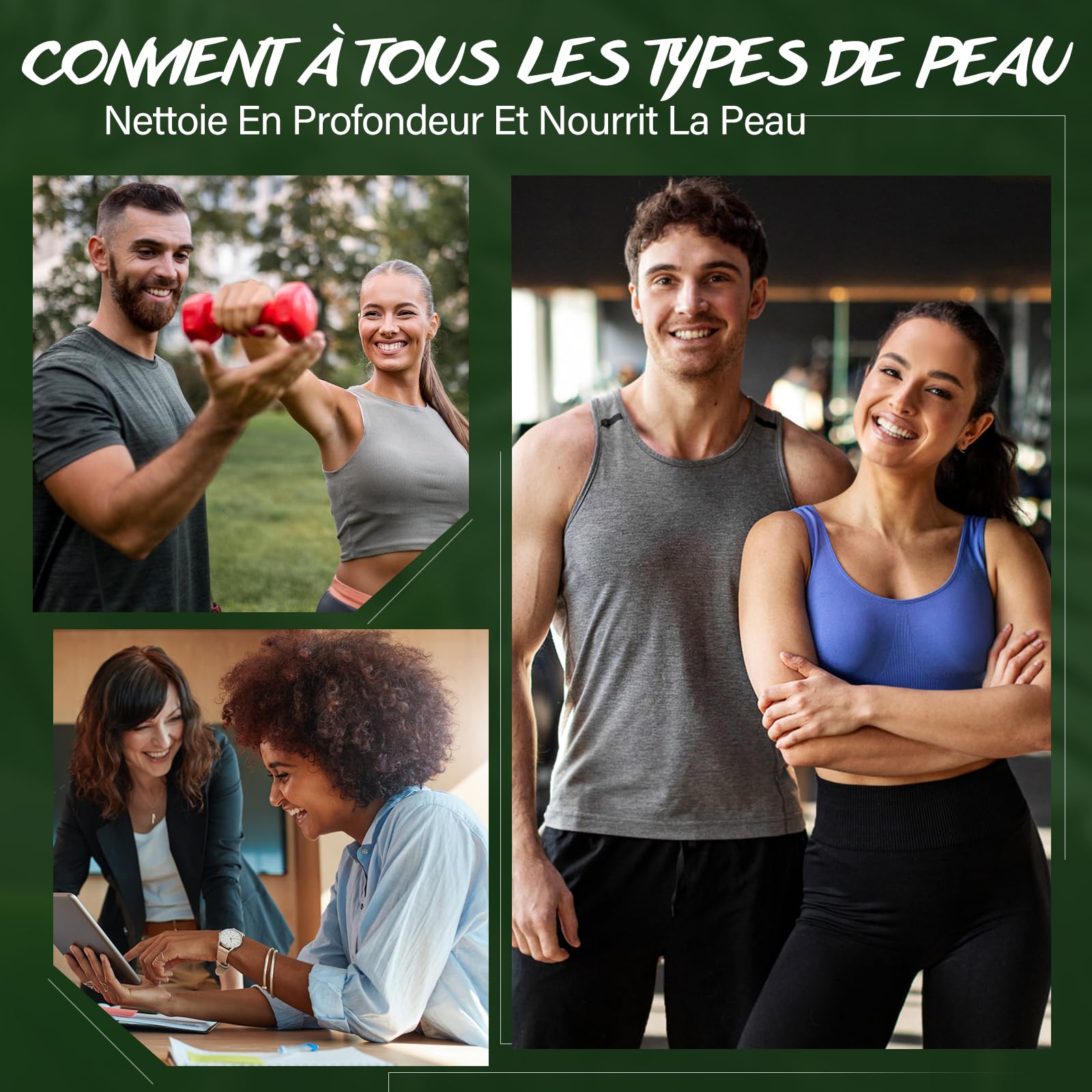 Gommage Corporel à L'huile D'arbre à Thé, Améliore les Mycoses Cutanées, les Démangeaisons, L'eczéma Marginé, les Odeurs Corporelles. Gommage au Sel Marin pour Exfolier et Hydrater la peau, 360g