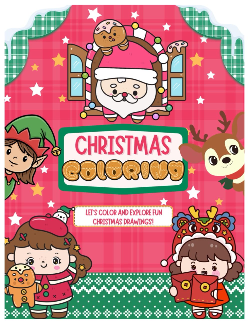 Cute Christmas Coloring Book: Fun and Easy Holiday Coloring Pages for Kids
