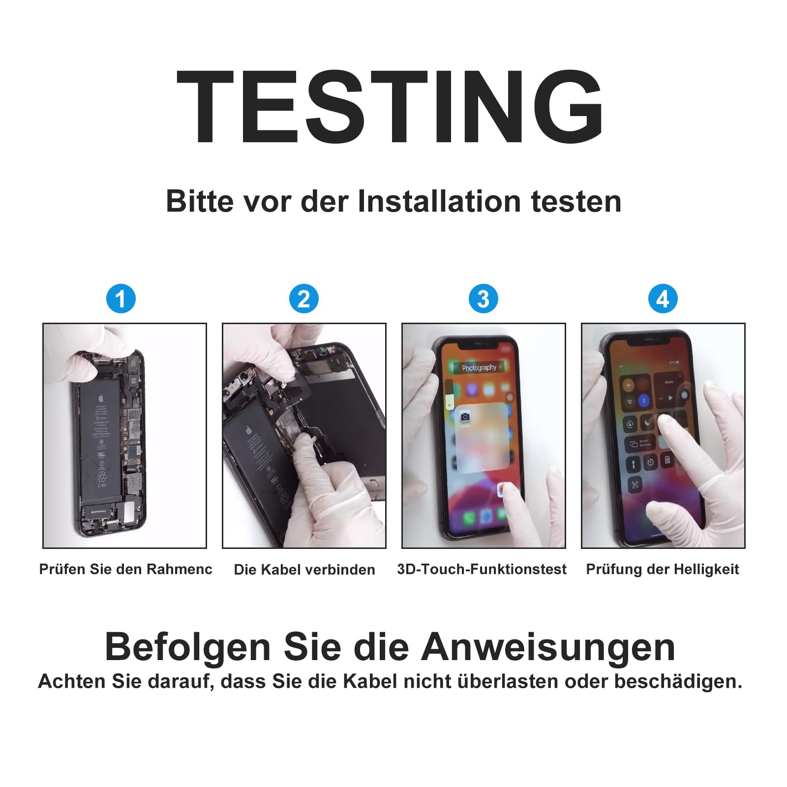 DIGI4U für iPhone 13 Mini Display Bildschirm Ersatz, 5,4'' 𝟯𝑫 𝑻𝒐𝒖𝒄𝒉 Truetone LCD Bildschirm für iPhone 13 Mini Display Bildschirm Ersatz Digitizer Reparaturkits