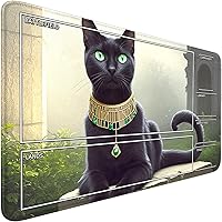 Vista 14 de Fantasy AI TCG - Tapete de juego de 24 x 14 pulgadas para MTG DTCG CCG RPG, tarjeta de intercambio entintada, alfombrillas de juego de superficie