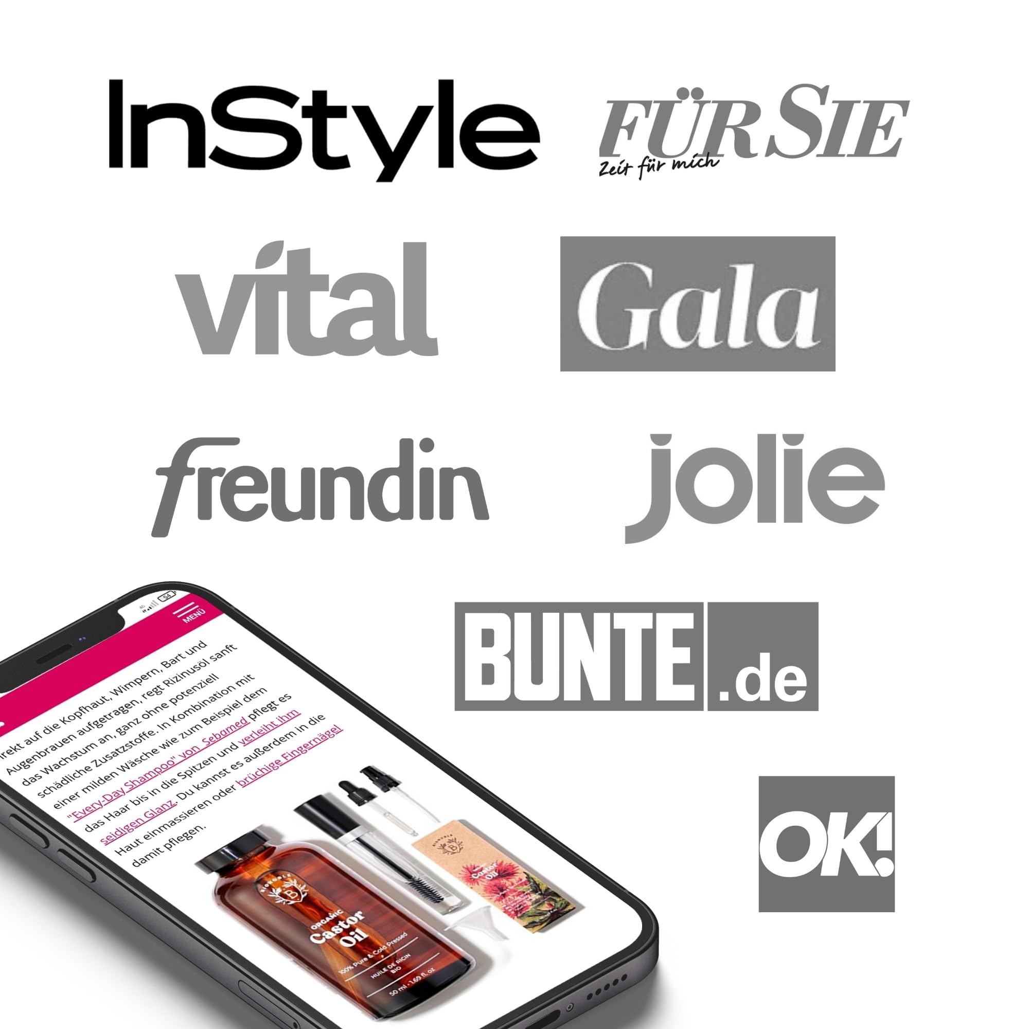 BIONOBLE Wellness Set für Frauen - Bio Rizinusöl Arganöl Jojobaöl - 3x100ml | 100% Natürlichen Ursprungs, Vegan Geschenkset Kosmetik - Haare, Gesicht - Beauty Paket für Frauen - Glasflaschen, Pipetten