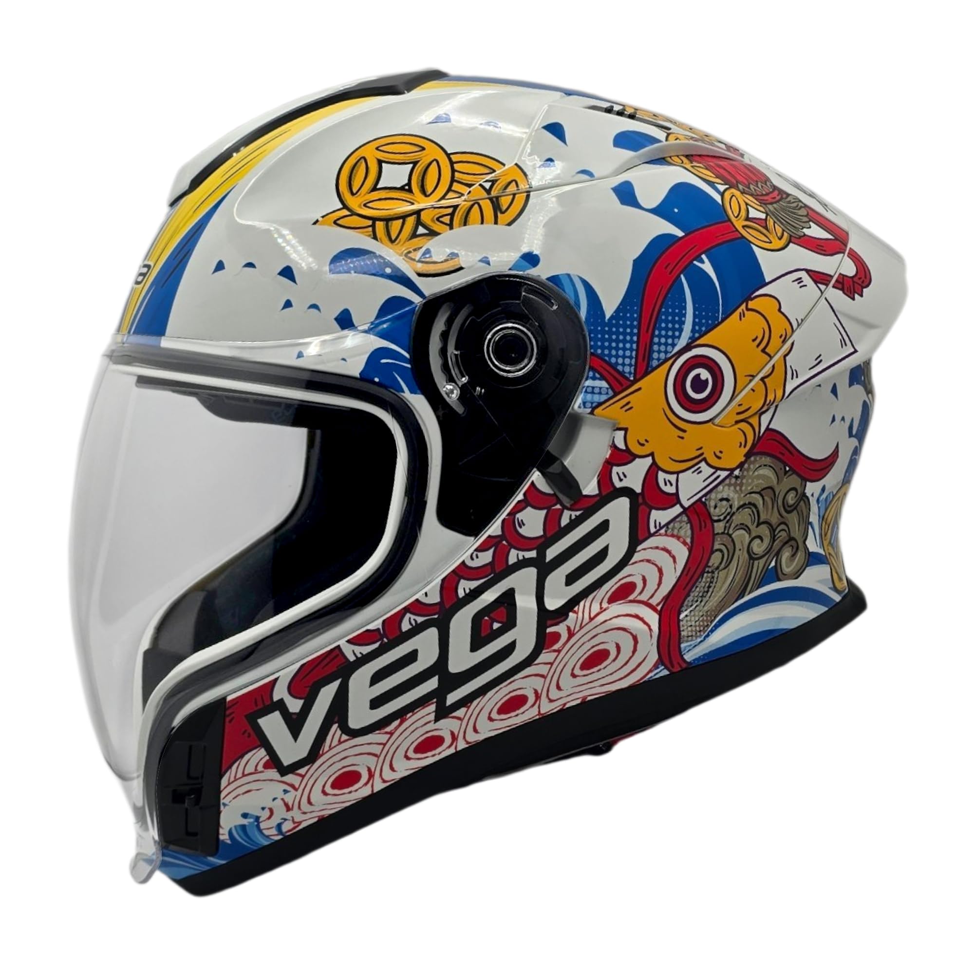 Amazon.com: VEGA AIR GPX full face helmet (Large, Fortune