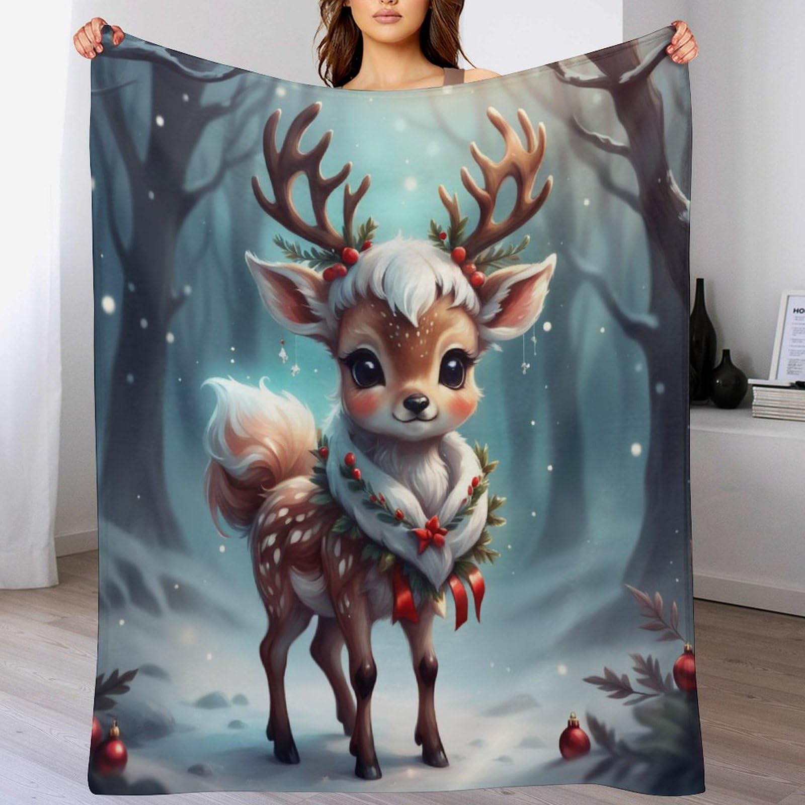Couverture de lit et canapé douce pour vos soirées cocooning en flannel Élan 130x150