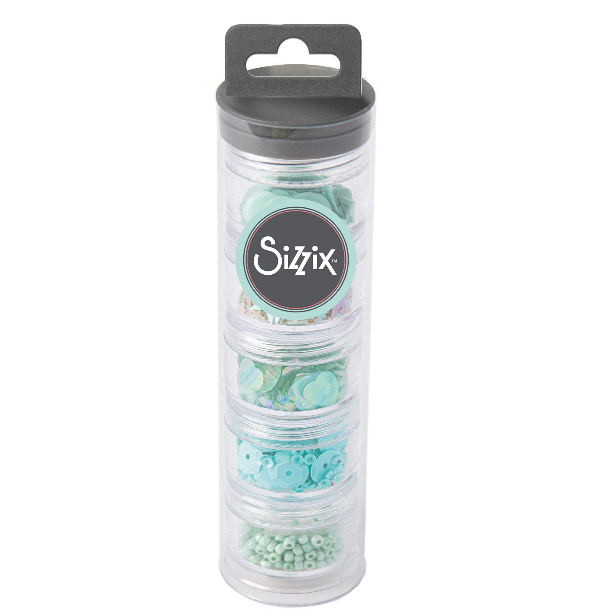 Sizzix Creazione di paillettes e perline essenziali Mint Julep 5PK