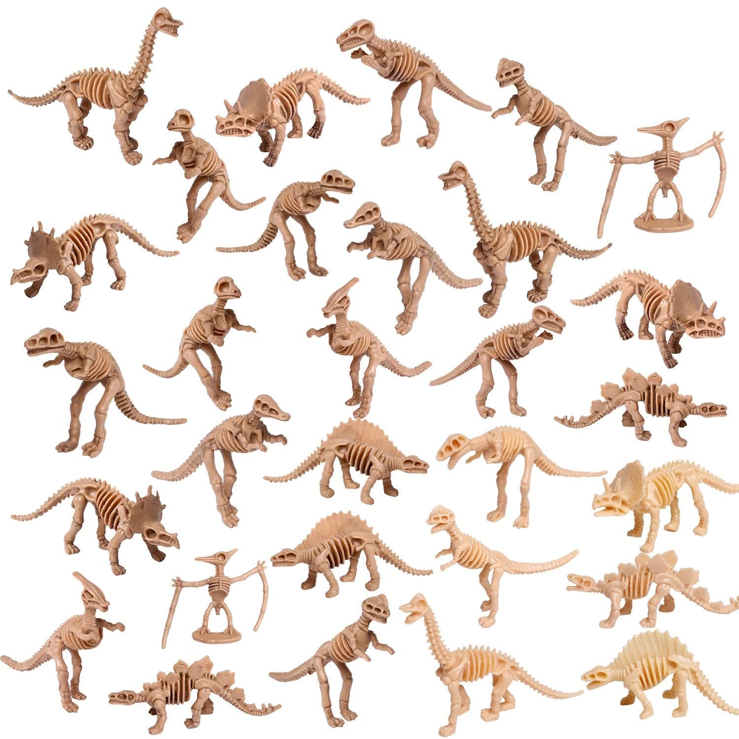 UPINS 30 Pack Dinosaur Fossil Skeletons