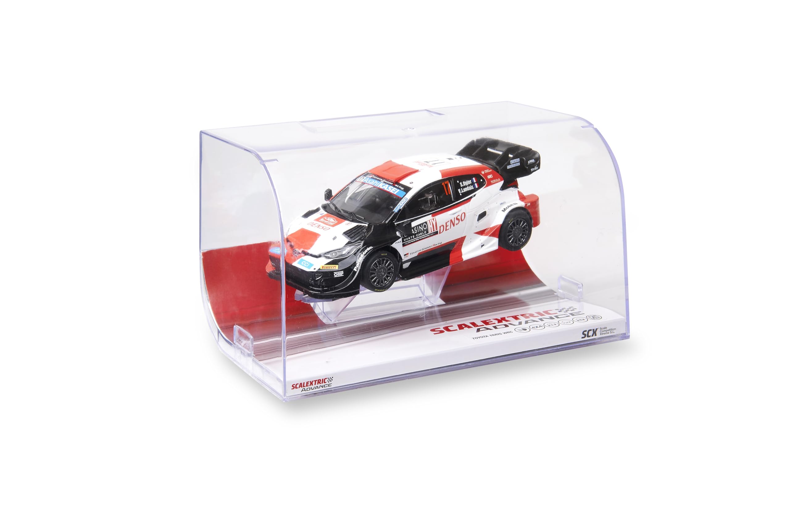 SCALEXTRIC - Coche de Carreras Advance - Coche Slot Escala 1:32 (Toyota Yaris WRC - Montecarlo '23)