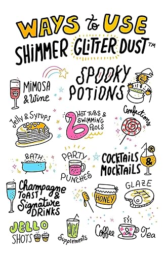 Miniatura 2 de Purpurina comestible para bebidas, purpurina brillante, polvo para bebidas para cócteles, cerveza, vino y más, serie Pearl Blue, maceta de 0.18 oz