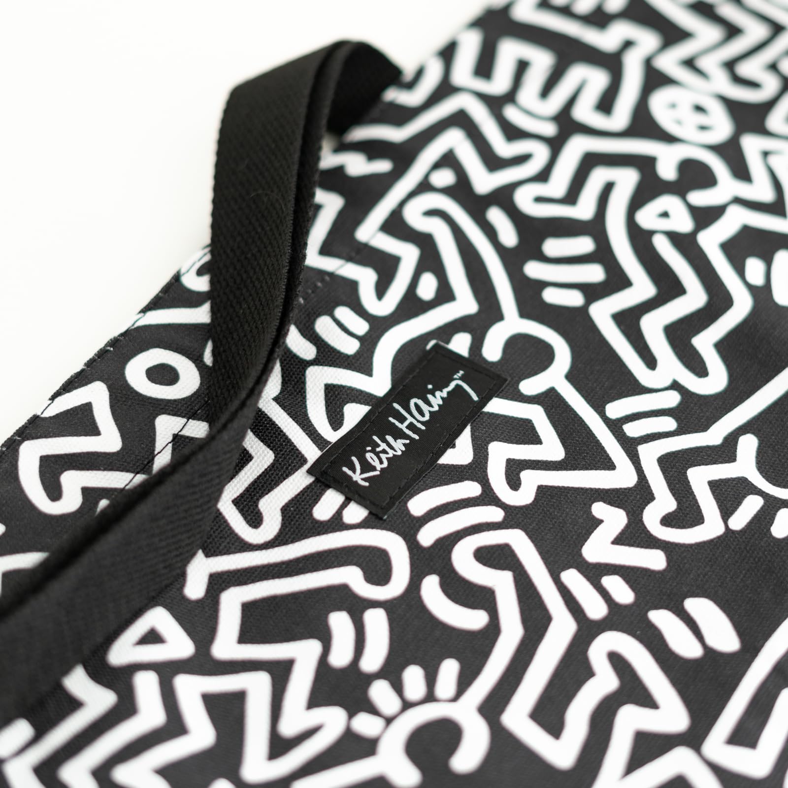 Grupo Erik Cotton Tote Bag Keith Haring | 17.7 x 18.1 x 3.9 inches - 45 x 46 x 10 cm | Canvas Tote Bag, Cotton Bag Beach, Canvas Bag Shopper | Graffiti Art Gifts