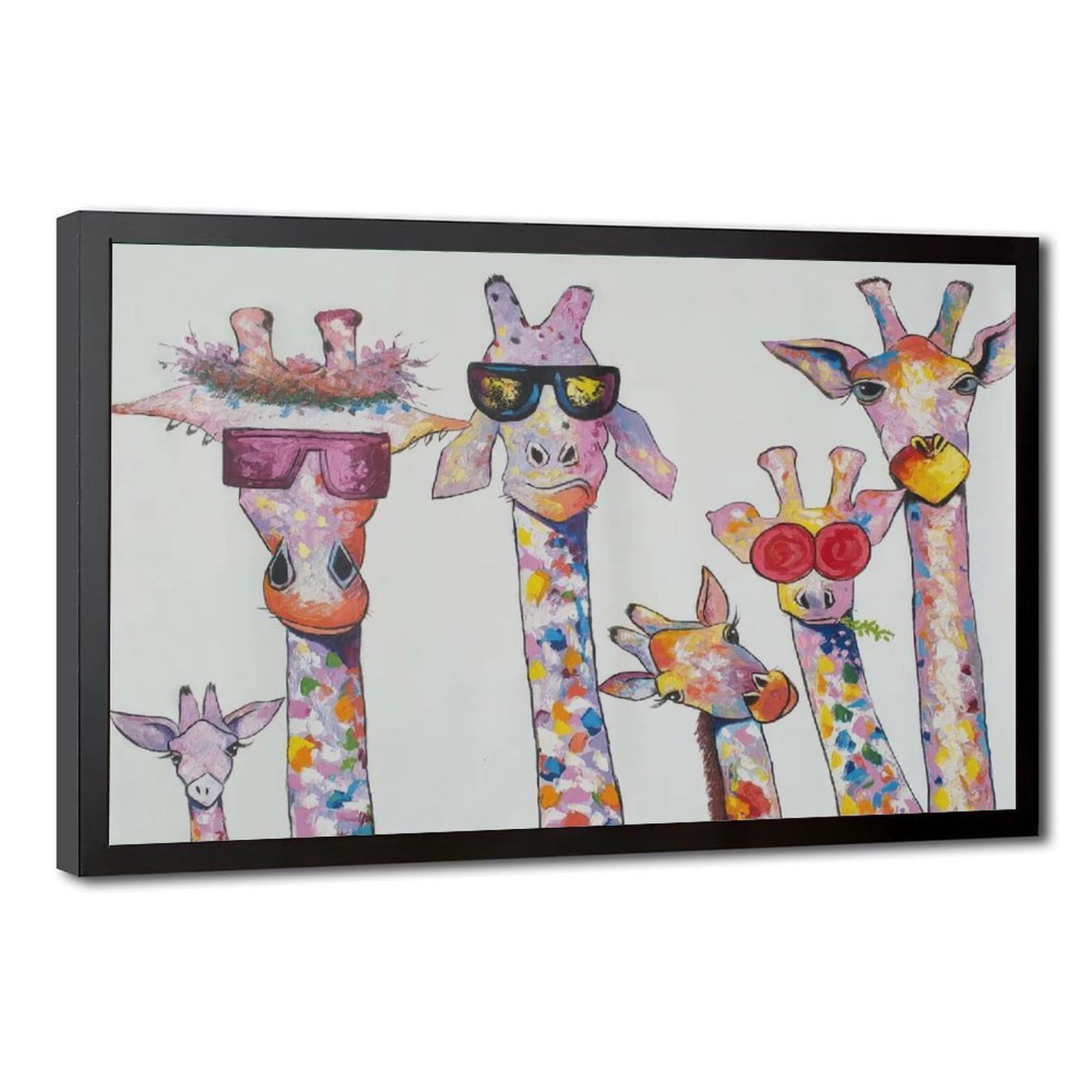 Bareronor Giraffe Poster Canvas Poster Bedroom Decor Landscape Office Room Decor Gift 20" L X 30" W