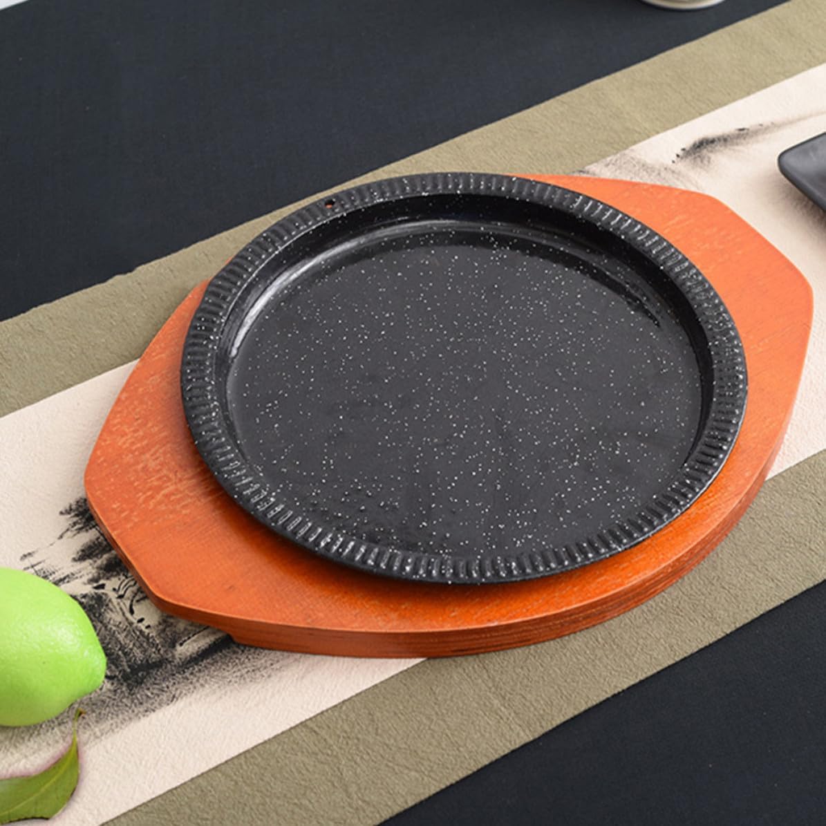 Zerodeko Wooden Coaster Heat Insulation Pad for Kitchen and Dining Table, Multi-Purpose Thickened Base Plate Protects Desktop from High Temperature Burns, Safe and Stable Practical Home