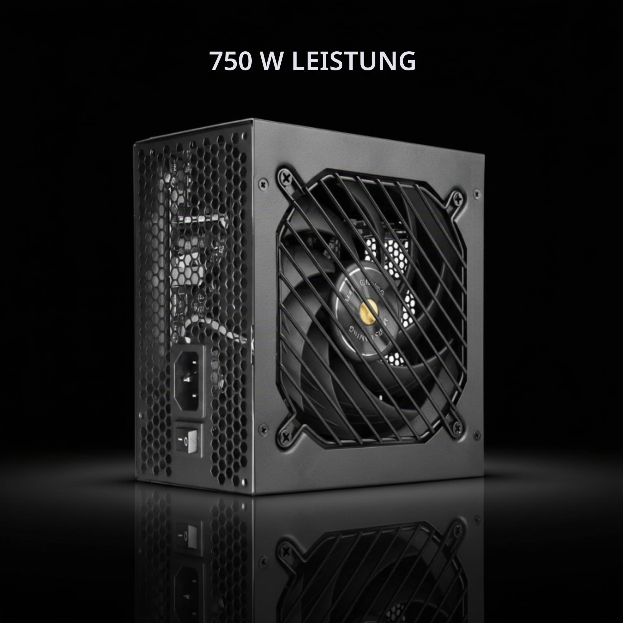 Mars Gaming MPB750PSI, PC-Netzteil Full Modular 750W, 10 Jahre Garantie, 80Plus Gold 90%, Lüfter SI Extreme Silence, Technologien AI2-RPM, DC-DC und SMD, ATX 3.1 und PCIe 5.1 Schwarz