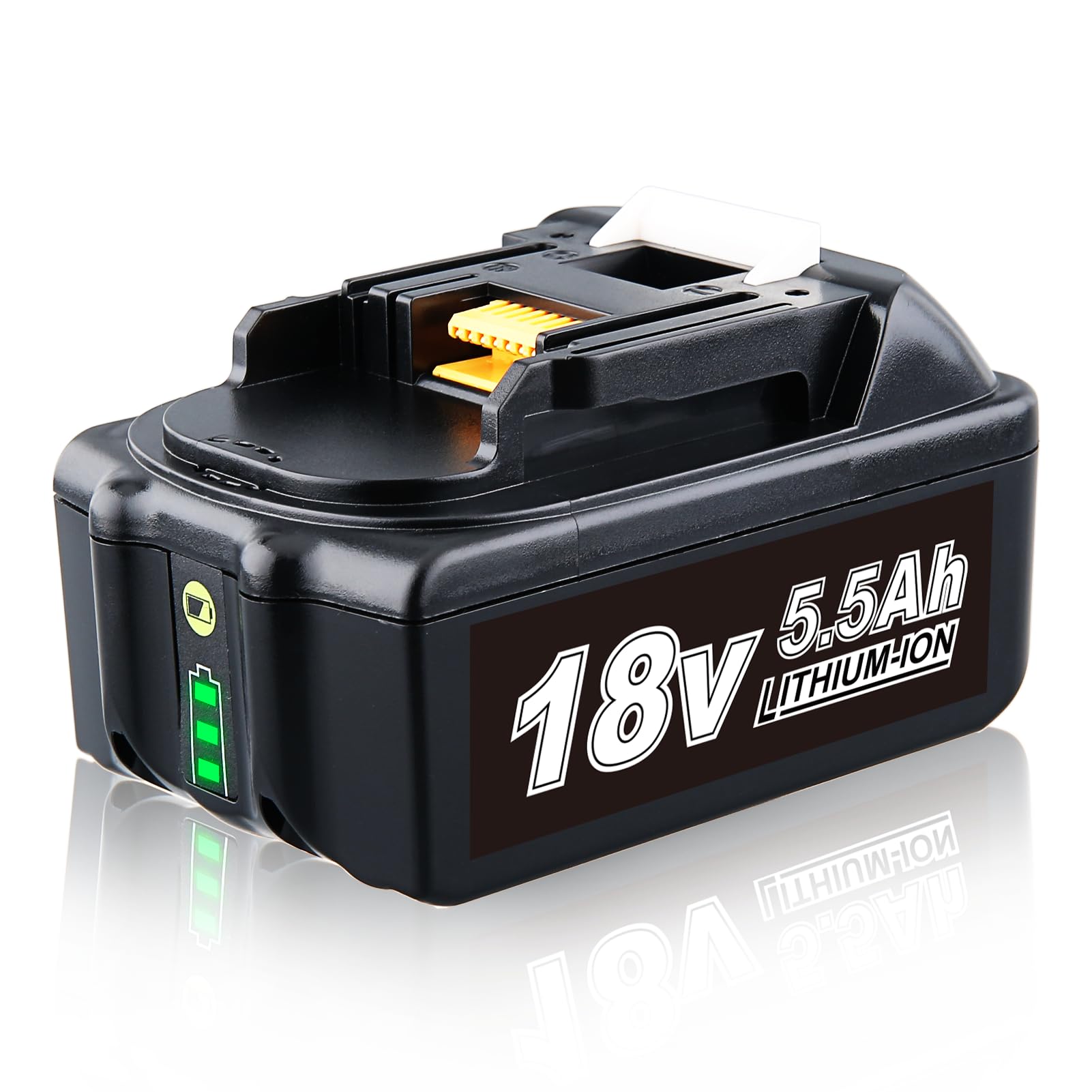 18V 5.5Ah Replacement Battery for Makita 18V Battery Compatible with BL1850B BL1830 BL1860B BL1860 BL1830B BL1840 BL1820 BL1815