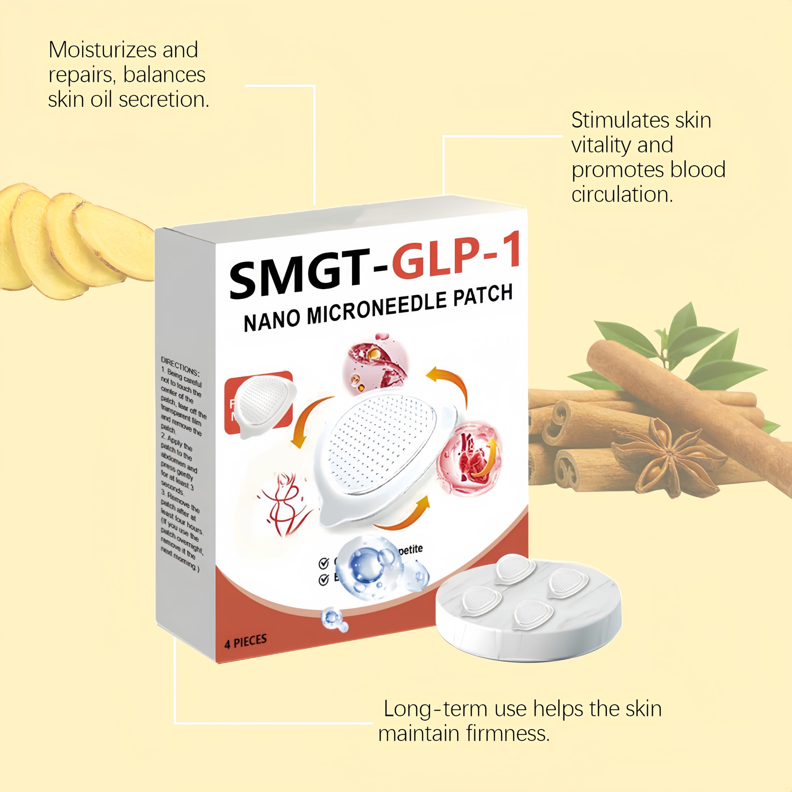 smgt glp 1 nano microneedle patch instructions SMGT-GLP-1 Nano Microneedle Patch, Microneedle Patch,GLP 1 patch, Firming  Skin and Body Care, Gentle Soothing Massage, for Women and Men: Buy Online  at Best Price in UAE