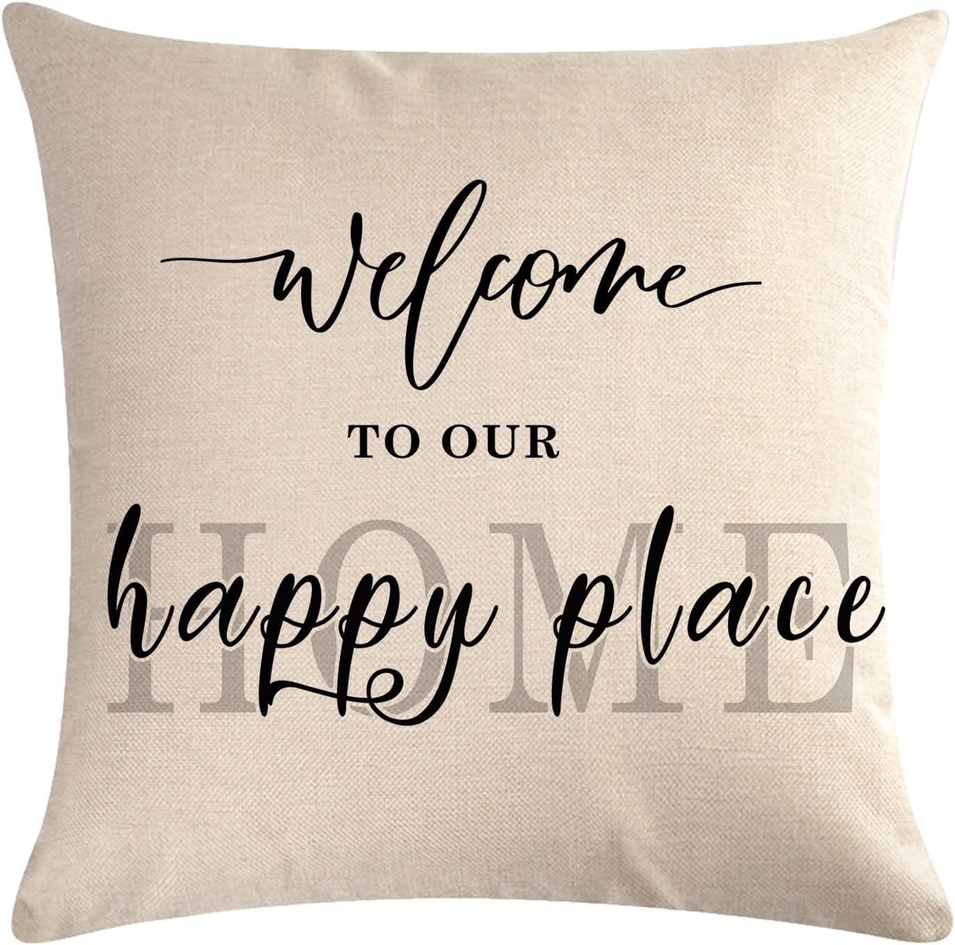 7COLORROOM 4Pack Home Decor Pillow Cover Family Saying 'This is us' with Inspirational Quotes - Farmhouse Home Decorative Pillowcases 18" X 18" for Couch, Sofa, Patio - Image 3