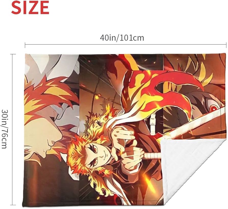 Amazon|鬼滅の刃 煉獄杏寿郎 ブランケット 毛布 ひざ掛け ハーフ Amazon|鬼滅の刃 煉獄杏寿郎 ブランケット 毛布 ひざ掛け ハーフ