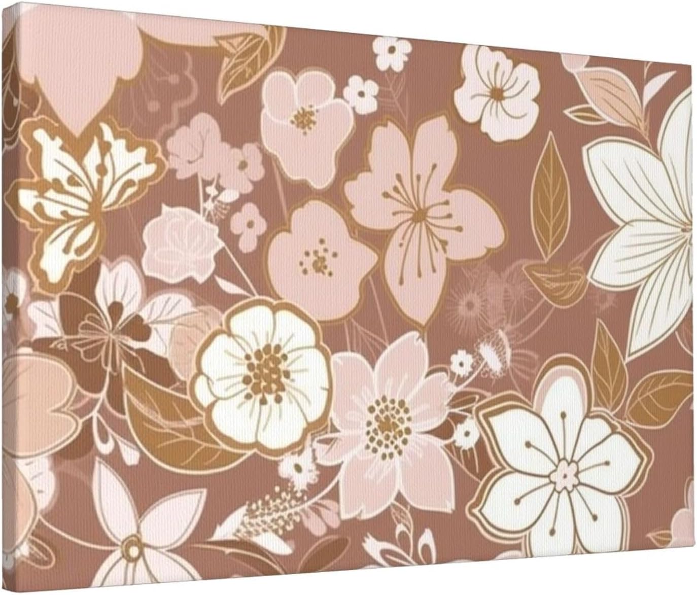 BTCOWZRV Simple Flowers Poster Decorative Paintings Canvas Wall Art Unframed Picture Prints Modern Artwork Wall Hanging Decorations for Bedroom Living Room Home Office 12x18 Inch