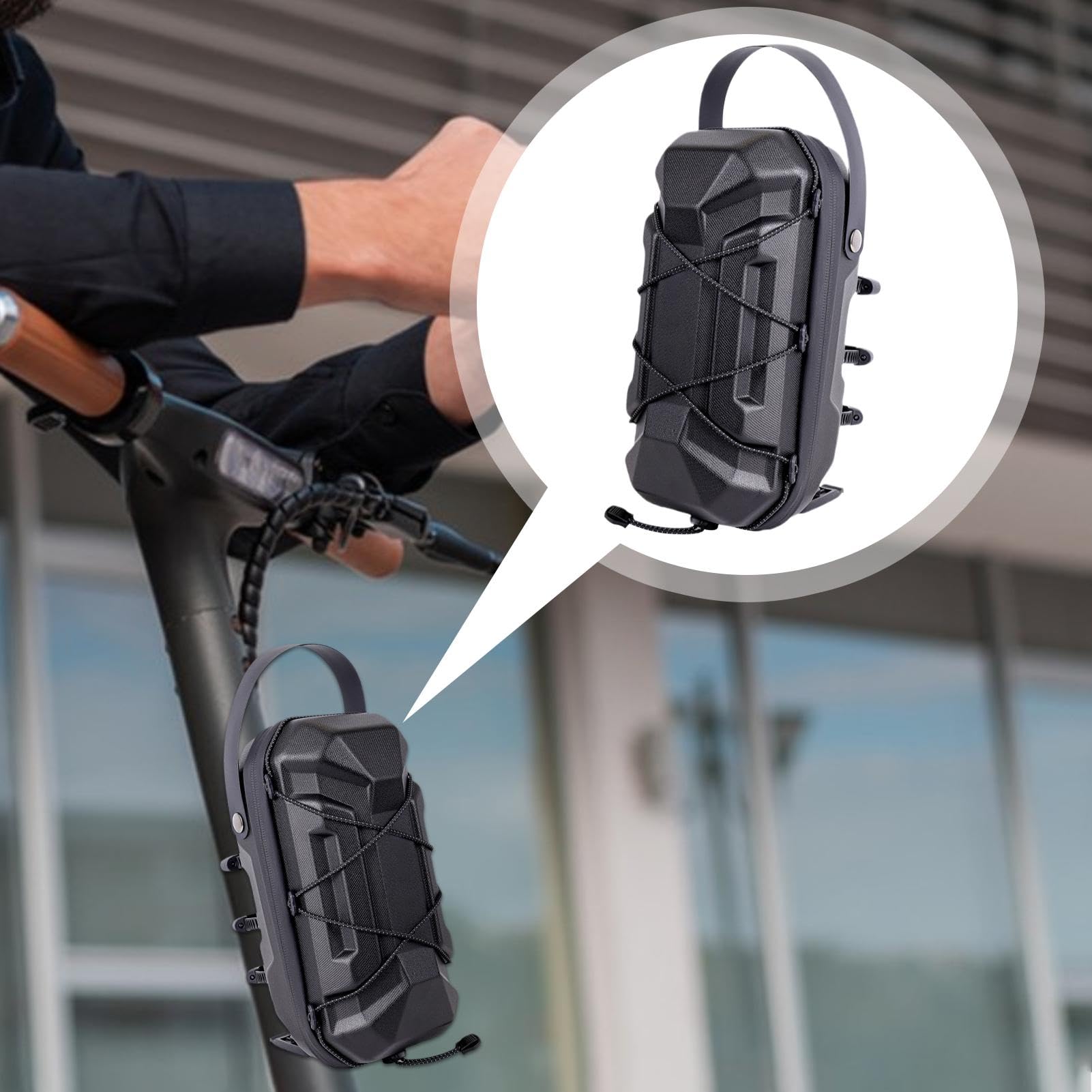 Borsa Per Monopattino Elettrico Organizer Impermeabile Da Manubrio | Borsa da Manubrio Monopattino Bici, Organizer Manubrio Anteriore, Per Bambini, Adulti E Tutte Le Età