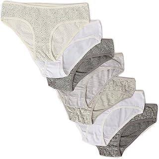 كارينا طقم ملابس داخلية بيكيني للنساء من 7 قطع، قطن