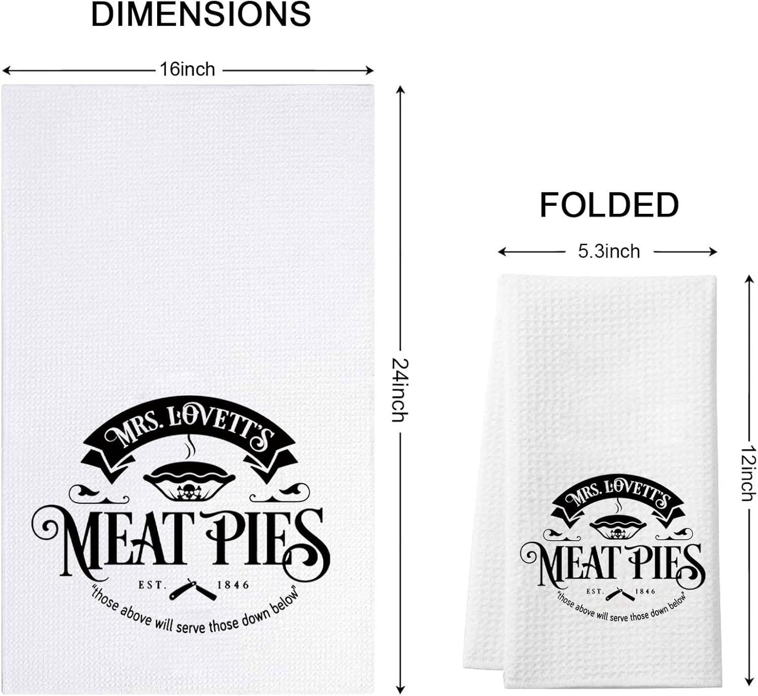 G2TUP Musical Inspired Gift Meat Pies Makeup Bag Musical Fan Cosmetic Bag J Fan Gift Travel Bag Musical Fandom Gift - Image 3