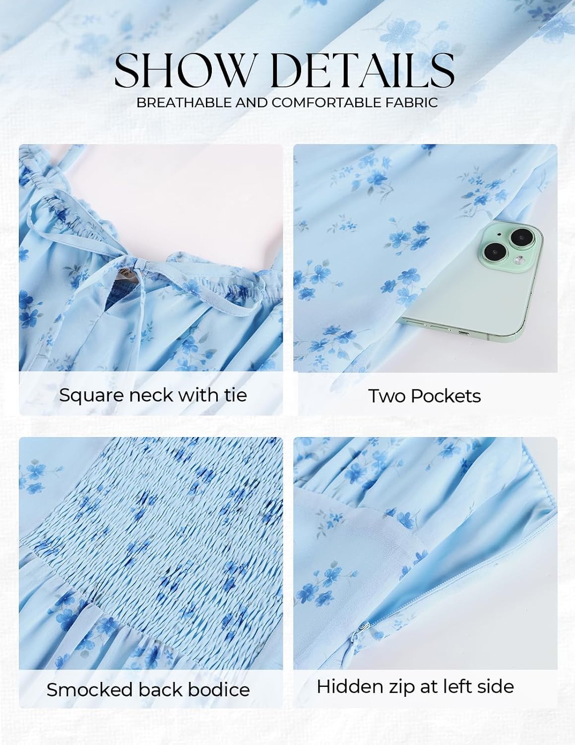 Belle Poque Floral Dress for Women Wedding Guest 2026 Spring Summer Midi Flowy Tea Party A Line Milkmaid Dresses