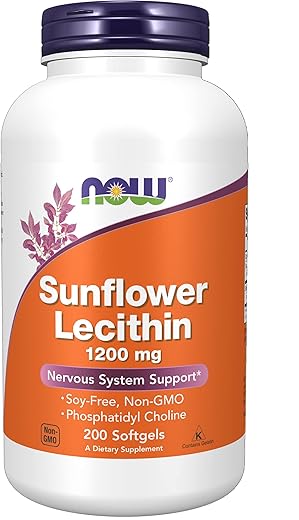 Now Foods, Sunflower Lecithin, 200 Softgels