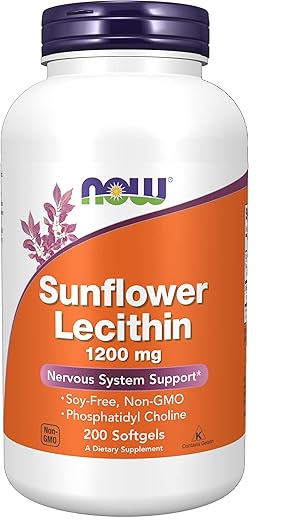 Now Foods, Sunflower Lecithin, 200 Softgels