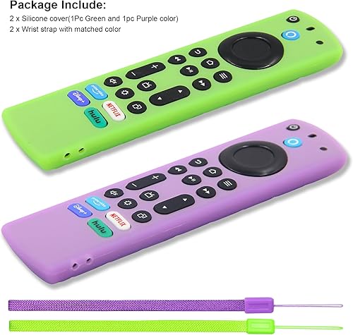 Miniatura 5 de Pinowu Funda de silicona para control remoto (2 piezas, brilla en la oscuridad) para Firestick 4K Max (2), ToshibaInsigniaPioneerOmni (QLED) Series