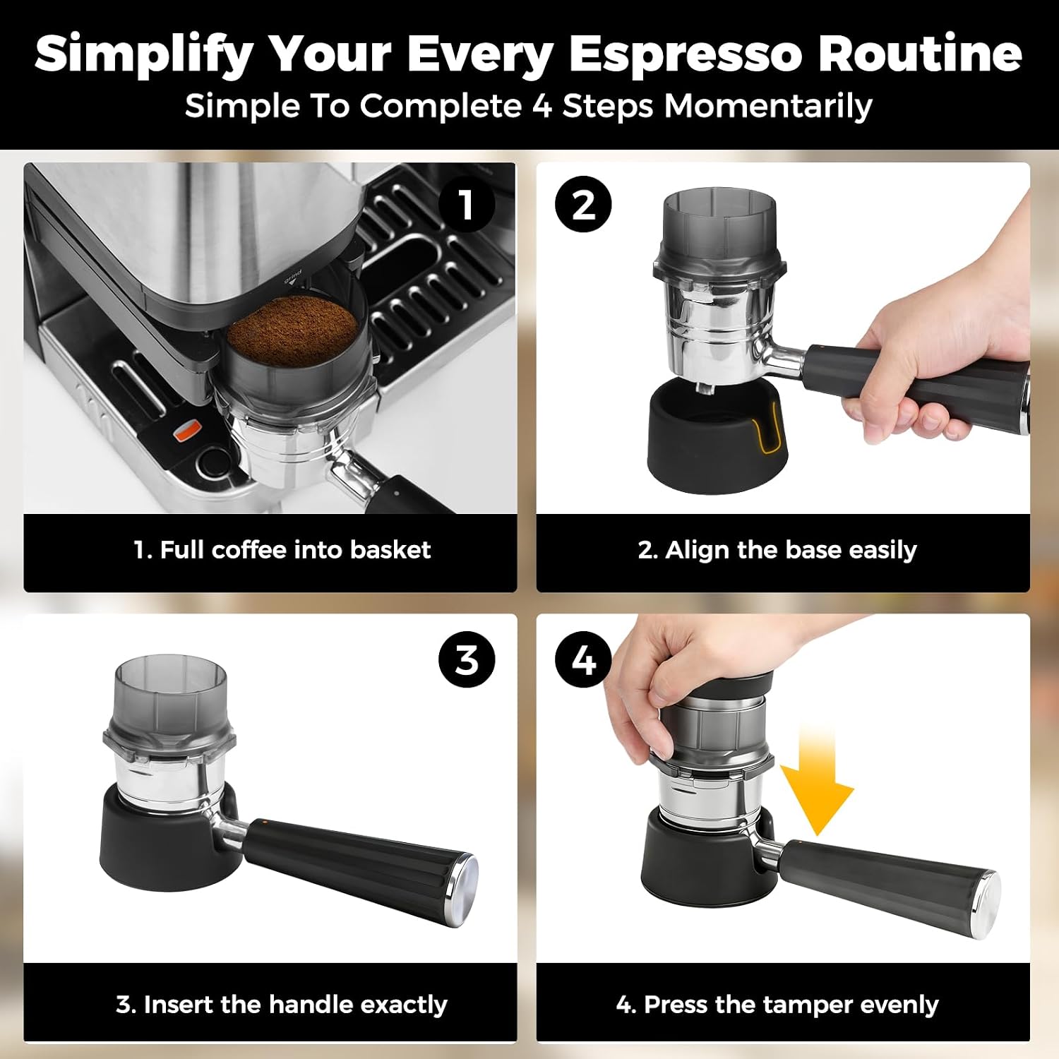 Silicone Portafilter Holder Compatible with Ninja Luxe Cafe ES601