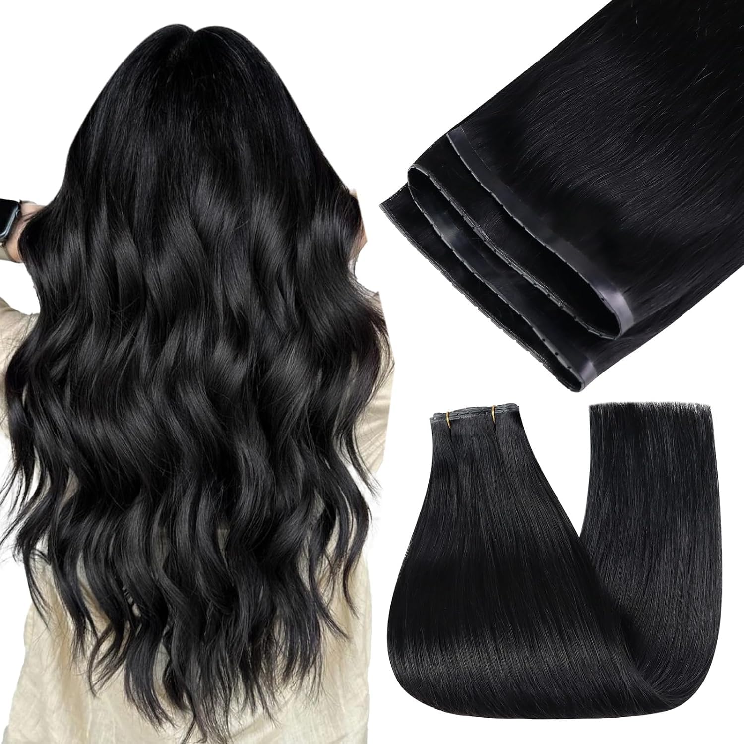 Easyouth Extension Echthaar Weiche Textur Extensions Remy Haar