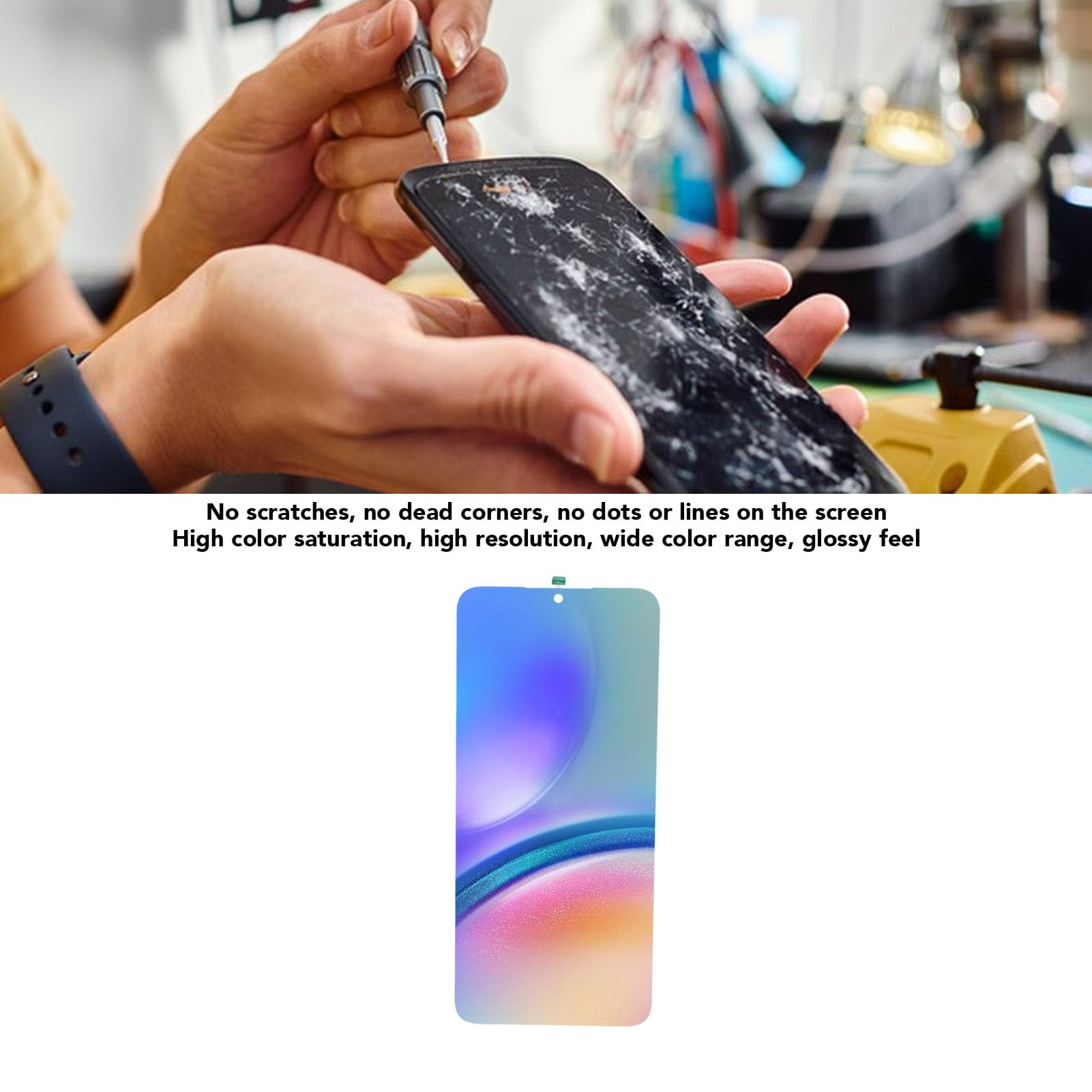 Display for A05S, 6.7in LCD Screen Replacement Repair Part, Touch Digitizer Assembly for A05S SM - A057F, SM - A057F / DS, SM - A057M, SM - A057M / DS, SM - A057G / DSN