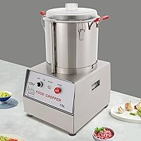 Vista 8 de Procesador de alimentos comercial de 15 L, máquina eléctrica automática de 1400 W, picadora de verduras resistente, picadora de acero inoxidable