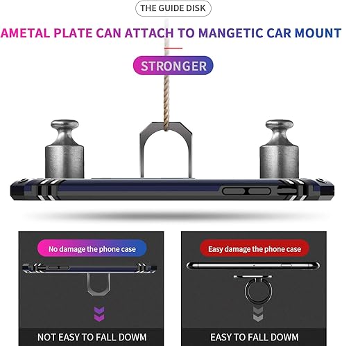 Miniatura 6 de Funda LeYi para iPhone 6S6, funda para iPhone 7, funda para iPhone 8, armadura de grado militar de doble capa con soporte giratorio de 360 grados